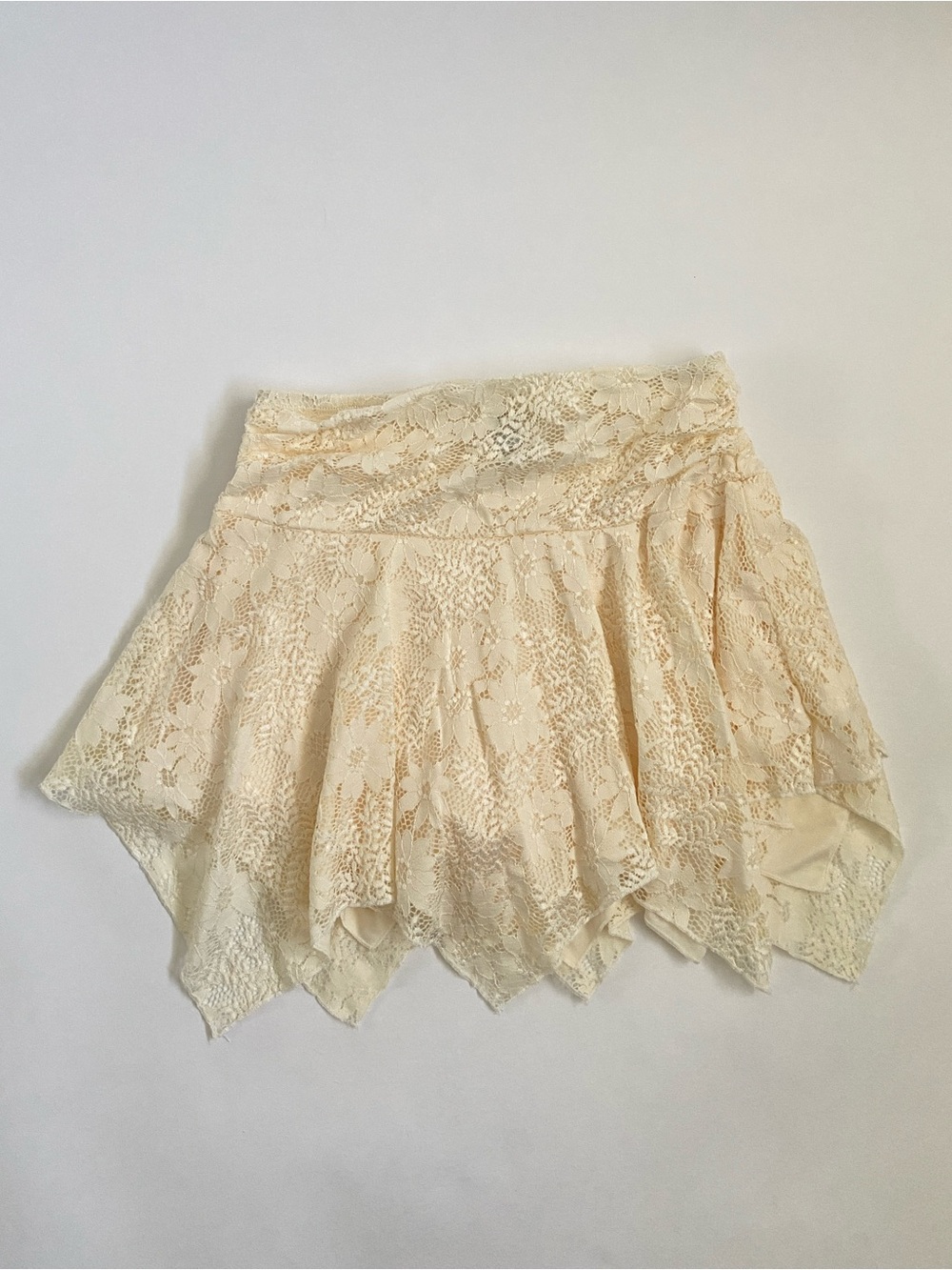Windsor Cream Lace Handkerchief Mini Skort